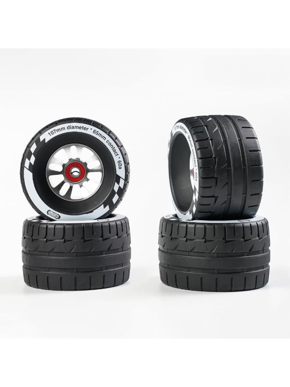 107mm Comfort Grip Rubber Wheels for Electric Skateboard Longboard - Upgrade!